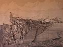 Oia Santorin, ca. 1974, Tusche-Karton, 87x65